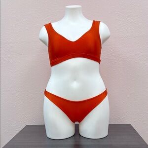 Vibrant Orange Bikini Set